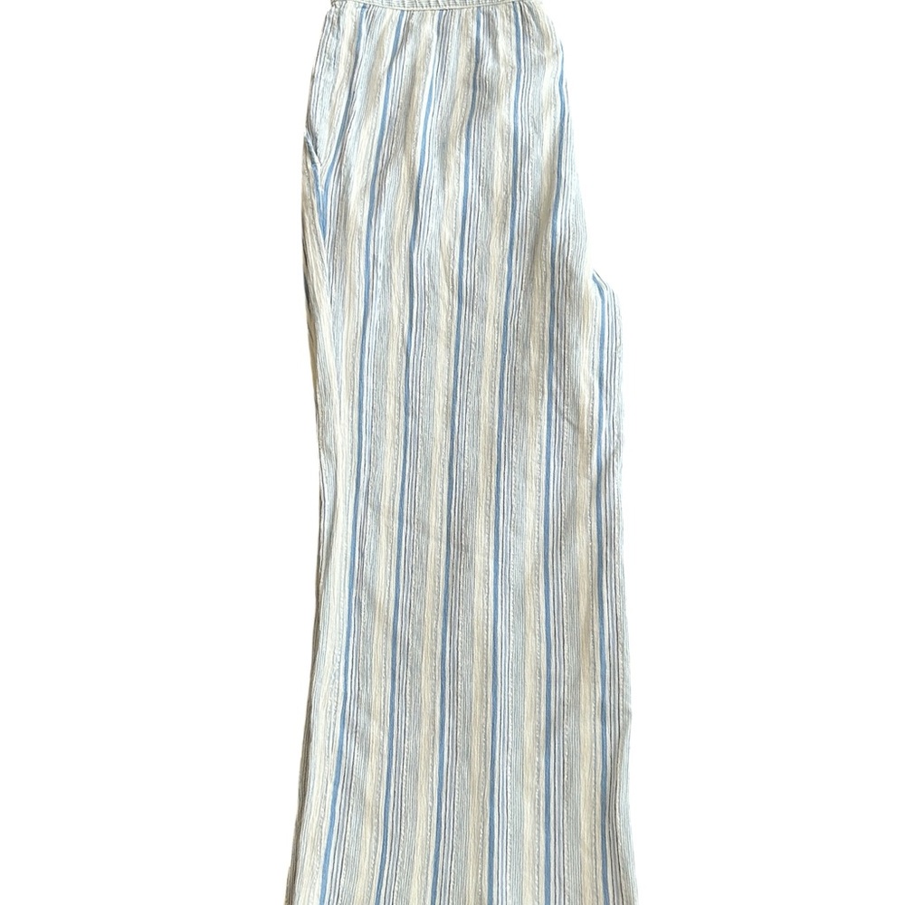 Vineyard Vines  Women Wide Leg  pants in Blue and White Stripes Size XL - Picture 6 of 11